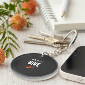Nooit Opgeven Vintage Esthetische Sleutelhanger - (Voorkant Rechts)