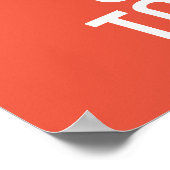  nooit opgeven voor Invent Poster (Hoek)