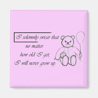 Nooit opgroeien magneet