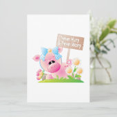 Nooit opschieten en nooit zorgen kaart (Staand voorkant)