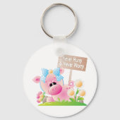 Nooit opschieten en nooit zorgen sleutelhanger (Achterkant)