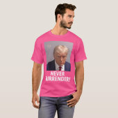 Nooit overgeven t-shirt (Voorkant volledig)