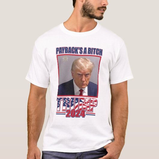 Nooit overgeven - Trump 2024 T-shirt (Voorkant)