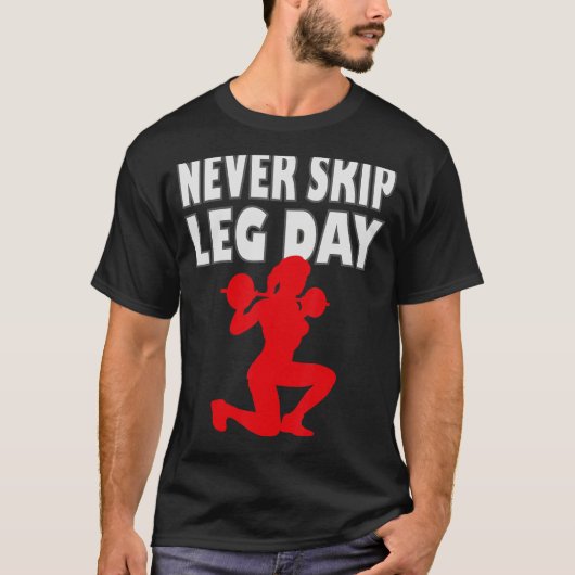 Nooit overslaan been dag 2 t-shirt (Voorkant)