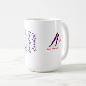 Nooit Paars/rood, lang baanvak met snelheid afremm Koffiemok (Voorkant rechts)