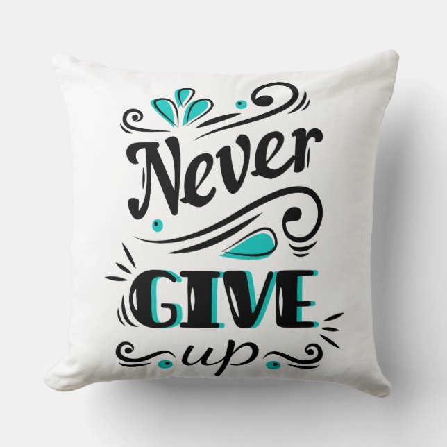 Nooit piloot opgeven kussen (Voorkant)