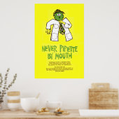 Nooit Pipet van Mouth Poster (Keuken)