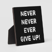 Nooit Plaque opgeven Fotoplaat (Voorkant)