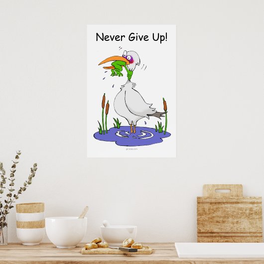 Nooit Poster opgeven (Keuken)