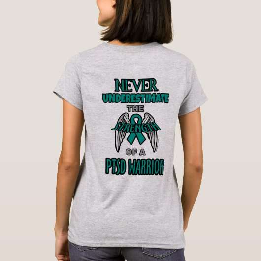 Nooit...PTSD Warrior T-shirt (Achterkant)
