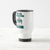 Nooit...PTSD Warrior Travel Mug Reisbeker (Voorkant links)