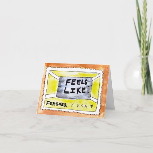 Nooit| Quarantine COVID-19 Coronavirus Card Kaart (Voorkant)