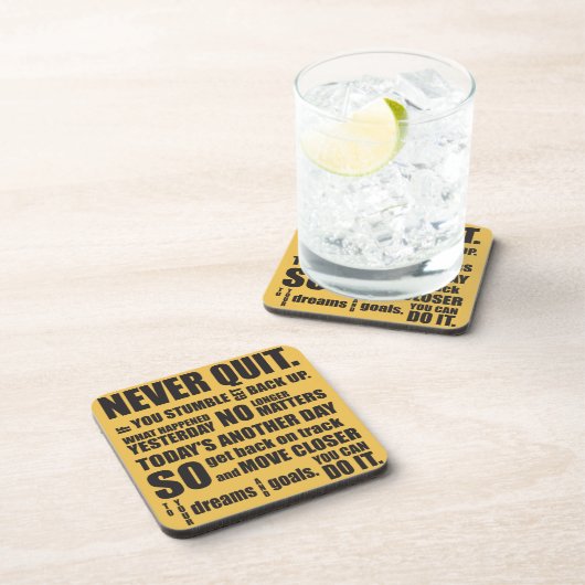 NOOIT QUIT ONDERZETTER (Rechterzijde)