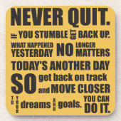 NOOIT QUIT ONDERZETTER (Voorkant)