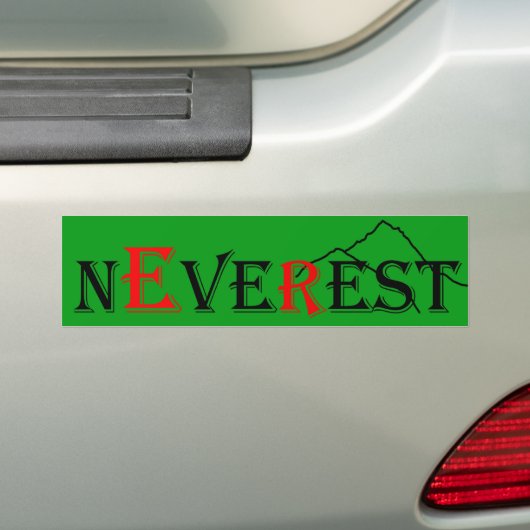 Nooit Resten | Nooit ooit rust Bumpersticker (Op auto)