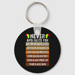 Nooit Retro Verontschuldig Me Black History Afrika Sleutelhanger