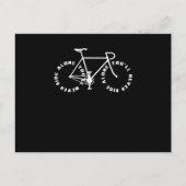 Nooit rijdende eenzijdige fietscycli briefkaart (Voorkant)