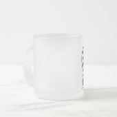 Nooit roken alleen matglas koffiemok (Voorkant links)