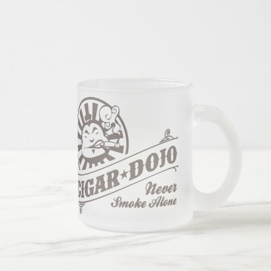 Nooit roken alleen matglas koffiemok (Rechts)