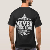 Nooit roken alleen (shirt aan de achterzijde) t-shirt (Achterkant)