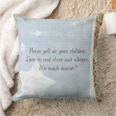 Nooit roken bij Sierkussen met blauw chocolade voo (Deken)