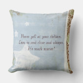 Nooit roken bij Sierkussen met blauw chocolade voo (Voorkant)