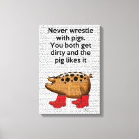 Nooit rusten met varkens