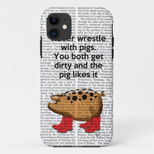 Nooit rusten met varkens Case-Mate iPhone case (Achterkant)