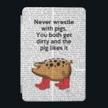 Nooit rusten met varkens iPad mini cover<br><div class="desc">Dieren en Natuur</div>