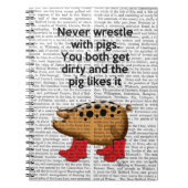 Nooit rusten met varkens notitieboek (Voorkant)