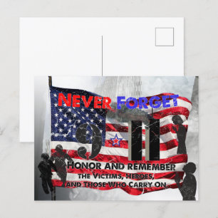 Nooit September 11 vergeten Briefkaart