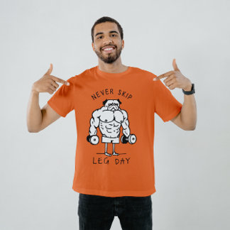 Nooit Skip Been Day - Grappige Gym Pug T-shirt