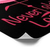 Nooit Skip Been Day - Gym Fitness Workout Flamingo Poster (Hoek)