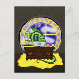 Nooit slaapDraak op het werk Briefkaart