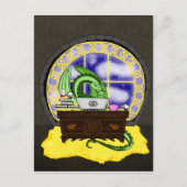 Nooit slaapDraak op het werk Briefkaart (Voorkant)