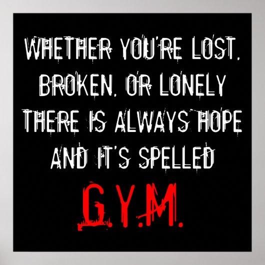 NOOIT SNEL AFDRUKKEN POSTER (Voorkant)