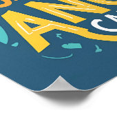 Nooit sneller rijden dan je voogd-engel kan vliege poster (Hoek)