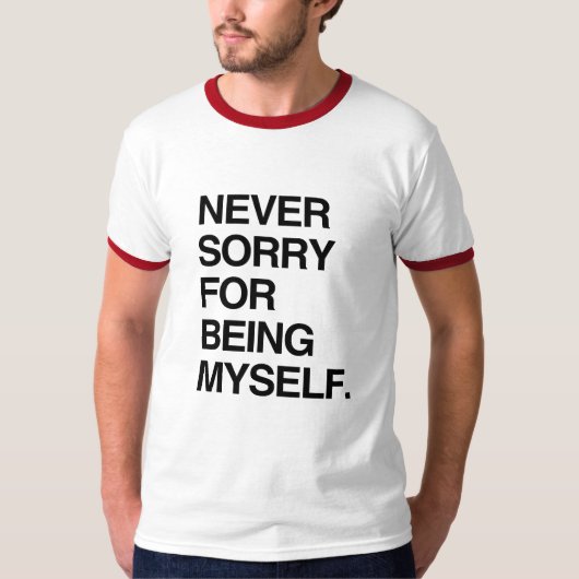 NOOIT SPijt DAT IK MEZELF BEN T-shirt (Voorkant)