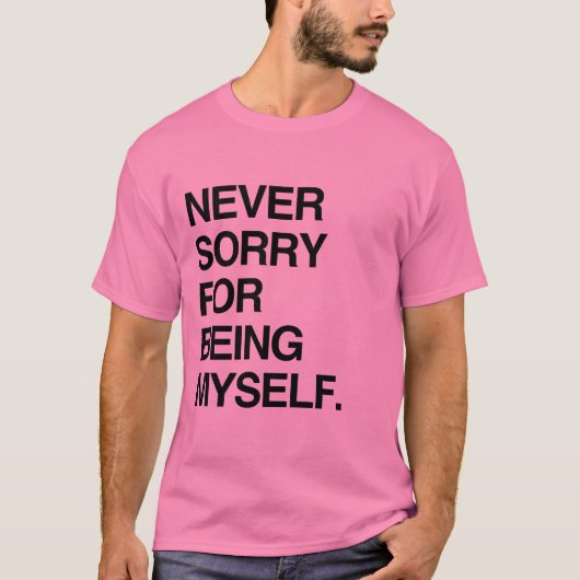 NOOIT SPijt DAT IK MEZELF BEN T-shirt (Voorkant)