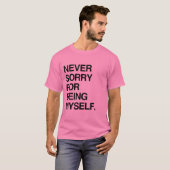NOOIT SPijt DAT IK MEZELF BEN T-shirt (Voorkant volledig)