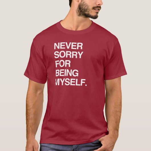 NOOIT SPijt DAT IK MEZELF BEN T-shirt (Voorkant)