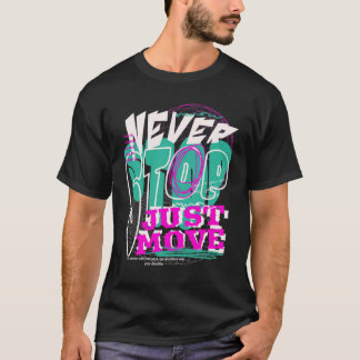 Nooit Stoppen – Experimentele typografie Bold T-sh T-shirt