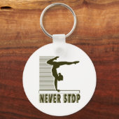 Nooit stoppen: Gymnastiek Sleutelhanger (Voorkant)