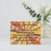 Nooit stoppen met bidden briefkaart (Staand voorkant)