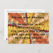Nooit stoppen met bidden briefkaart (Voorkant / Achterkant)
