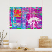 Nooit stoppen met Creëer Poster (Keuken)