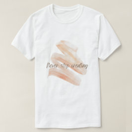 Nooit Stoppen met Creëren – Artistieke Kwaststreek T-shirt