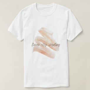 Nooit Stoppen met Creëren – Artistieke Kwaststreek T-shirt
