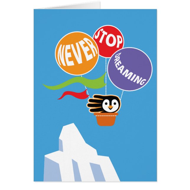 Nooit stoppen met dromen Altijd geloven in jezelf (Voorkant)