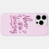 Nooit stoppen met dromen Case-Mate iPhone case (Achterkant (horizontaal))